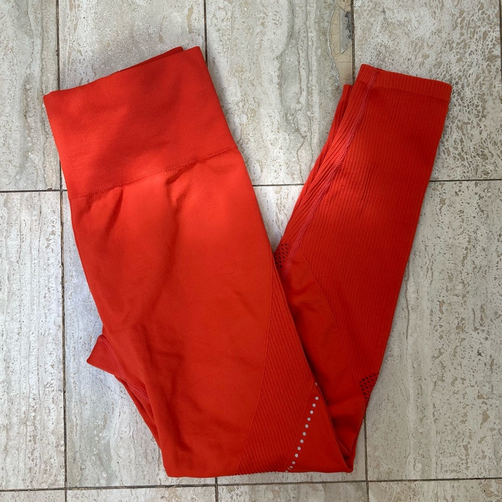 H&M Sport Athletic Leggings (Medium) - Soft Red/Coral Orange